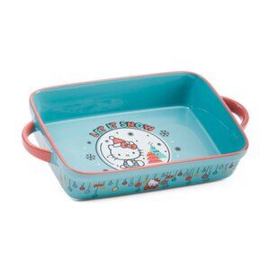 Hello Kitty Snow Globe Rectangular Baker, NEW in Box